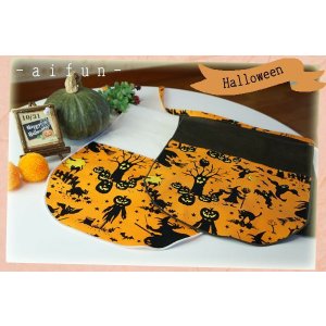 画像: ハロウィンモデル（リネン100％）【女性用】前垂れ丸デザインタイプ